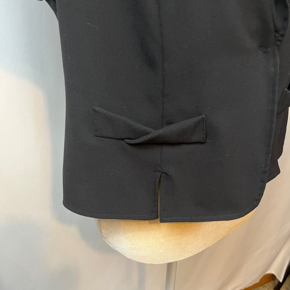 Black Suit Jacket Top Size Medium - Picture 3 of 9